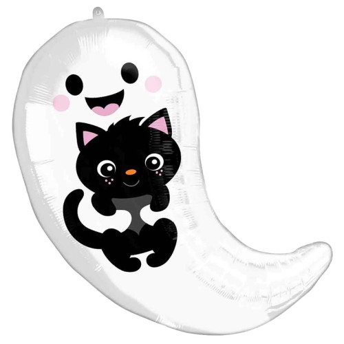 Ghost & Kitty Cuties Junior 16" Foil Balloon