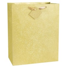 Gold Glitter Large Gift Bag