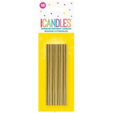 Gold Glitz Party 4" Cake Sparklers (8 Pack)