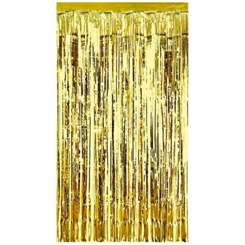 Gold Shimmer Foil Curtain