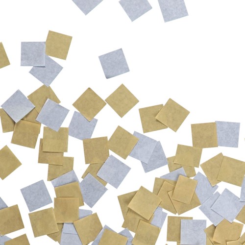 Gold & Silver Square Paper Confetti