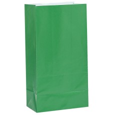 Green Paper Sweet Bags (12 Pack)