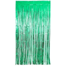 Green Shimmer Foil Curtain