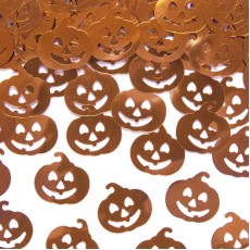 Halloween Metallic Orange Pumpkin Confetti (15g)