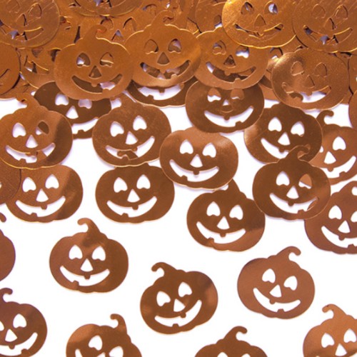 Halloween Metallic Orange Pumpkin Confetti (15g)