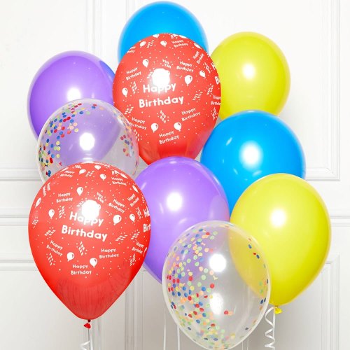 Happy Birthday DIY 11" Latex Balloon Kit
