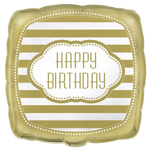 Birthday Gold Foil Balloon (45cm)