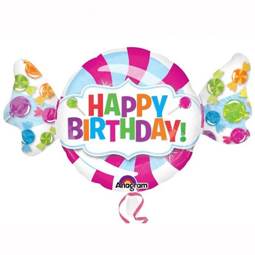 Happy Birthday Sweet Supershape Foil Balloon (40")