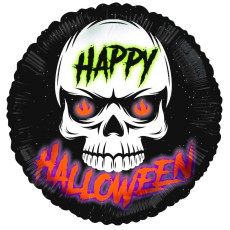 Happy Halloween Skull 18" Foil Balloon