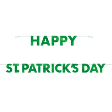 Happy St Patrick's Day Foil Letter Banner (10ft)
