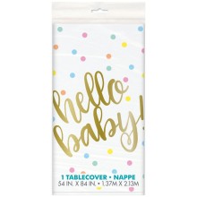 Hello Baby Table Cover
