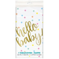 Hello Baby Table Cover