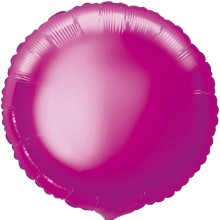 Hot Pink 18" Round Foil Balloon