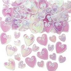 Iridescent Love Hearts Confetti