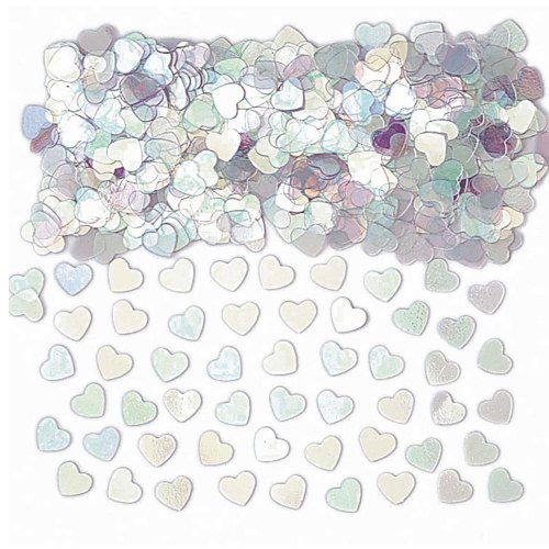 Iridescent Sparkle Hearts Foil Confetti