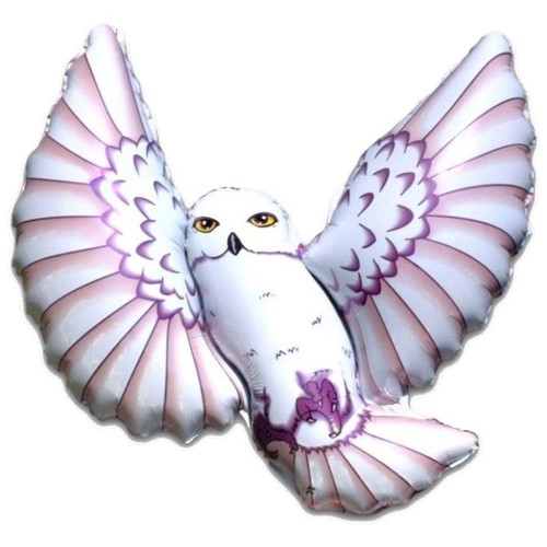 Jumbo Flying Snowy Owl 38" Foil Balloon