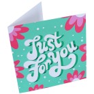 Just for You Green Greeting Card