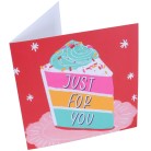 Just for You Slice Red Greeting Card