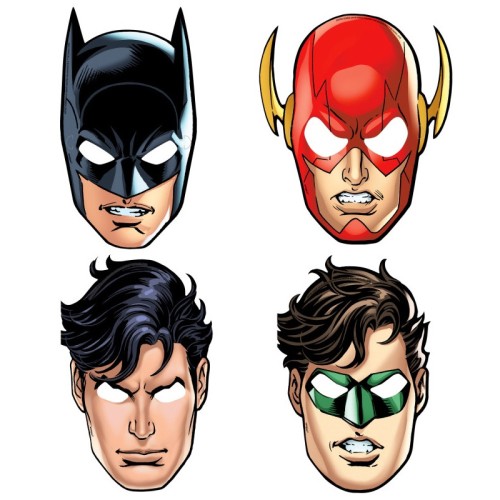 Justice League Party Masks (4 Pack)