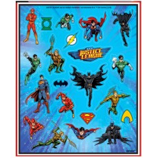 Justice League Sticker Sheets (4 Pack)