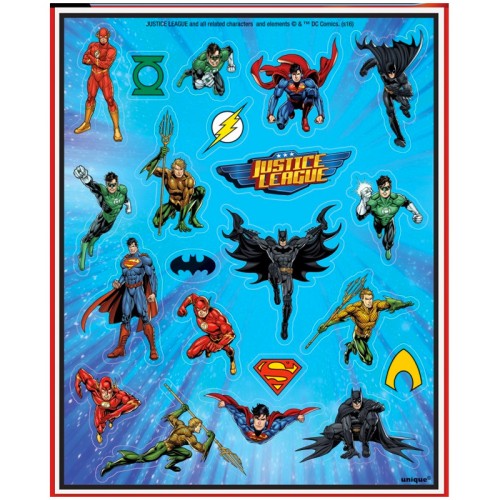 Justice League Sticker Sheets (4 Pack)