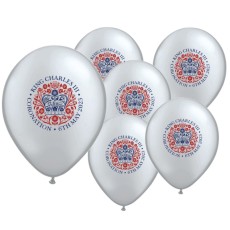 King Charles Coronation 12" Latex Balloons (10 Pack)