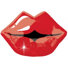 Kissy Lips Red Junior Shape 17" Foil Balloon