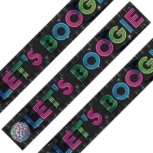 Let's Boogie Foil Banner