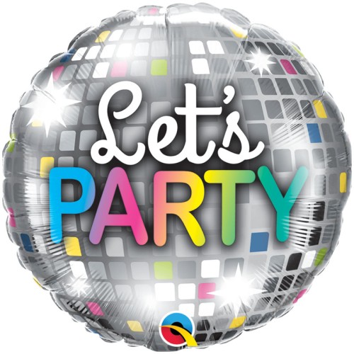 Let's Party Disco Ball 18" Foil Balloon