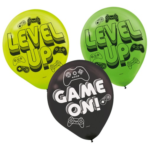 Level Up Game On 11" Latex Balloons (6 Pack)
