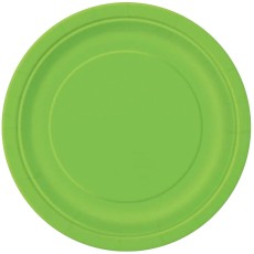 Lime Green 9" Plates (16 Pack)