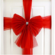 Luxury DIY Red Door Bow