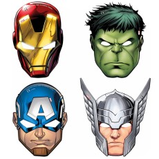 Marvel Avengers Party Masks (6 Pack)
