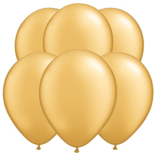 Metallic Gold 11" Latex Balloons (6 Pack)
