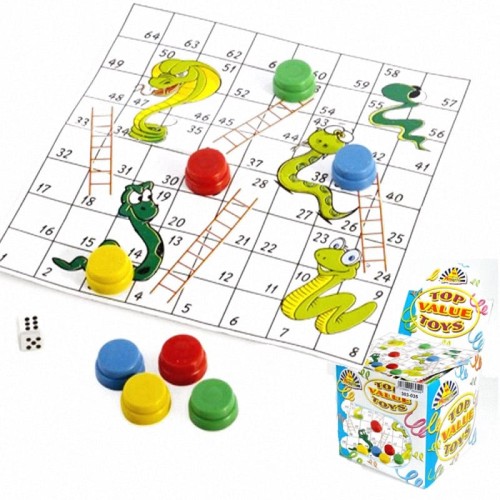 Mini Snakes and Ladders Game (x8 Packs)
