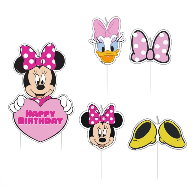 Disney Minnie Mouse Birthday Candles Unique Party 71597 Pack of 12 