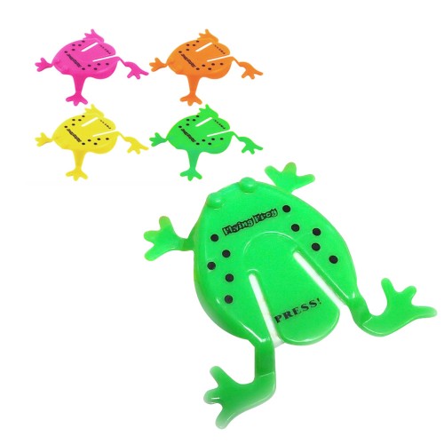 Neon Coloured Jumping Frogs (x8)