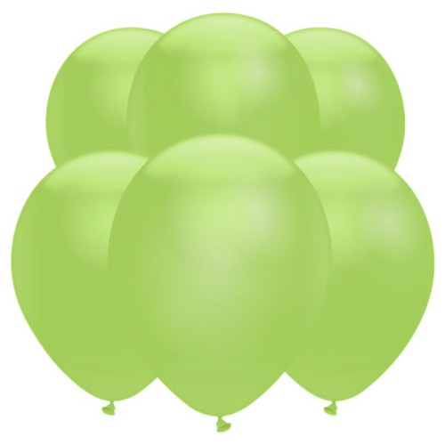 Neon Lime Latex Balloons (10 Pack)