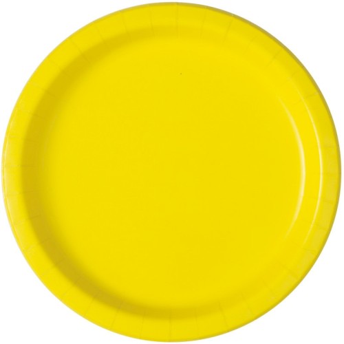 Neon Yellow 9" Plates (8 Pack)