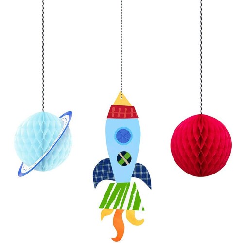 Outer Space Hanging Decorations (3 Pack)