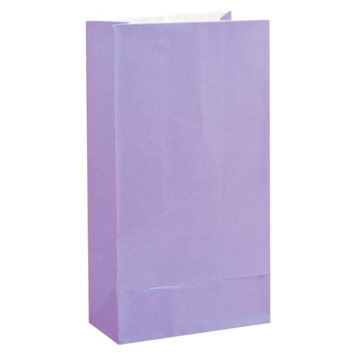 Lavender Paper Sweet Bags (12 Pack)