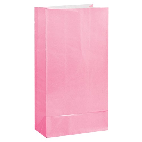Light Pink Paper Sweet Bags (12 Pack)