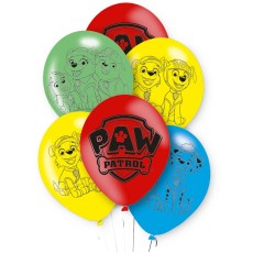 Paw Patrol 4 Sided 11" Latex Balloons (6 Pack)