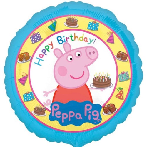 Peppa Pig Happy Birthday 18" Foil Balloon