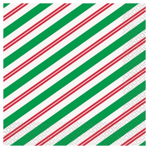 Peppermint Christmas Napkins (16 Pack)