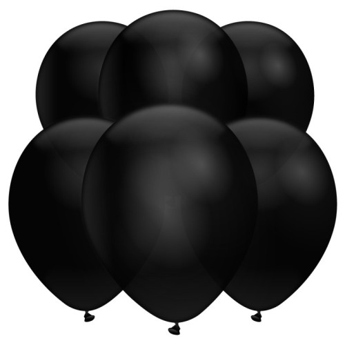 Phantom Black Latex Balloons (10 Pack)