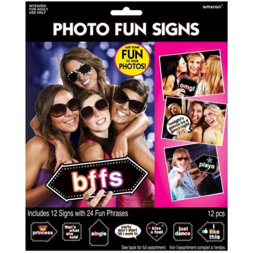 Photo Fun Signs (12 Pack)