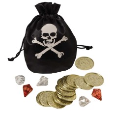 Pirate Gold Coin and Pouch Set