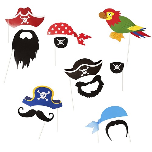 Pirate Photo Props (10 Pack)