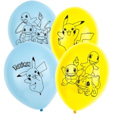 Pokemon Latex Balloons (6 Pack)